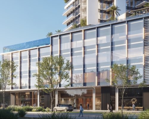 Retail facade street level